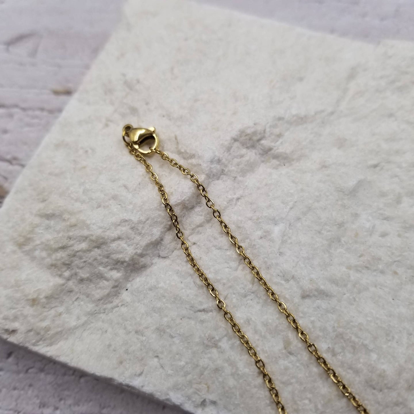 Pink Shell Initial Necklace