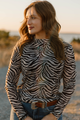 Safari Zebra Mesh Top (REG/PLUS)