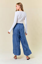 Wide Leg Elastic Tencel Pants in Dk Denim (REG)