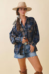 Kambrie Plaid Flannel Top (REG)