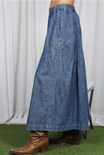 Washed Chambray Crop Pants (REG)