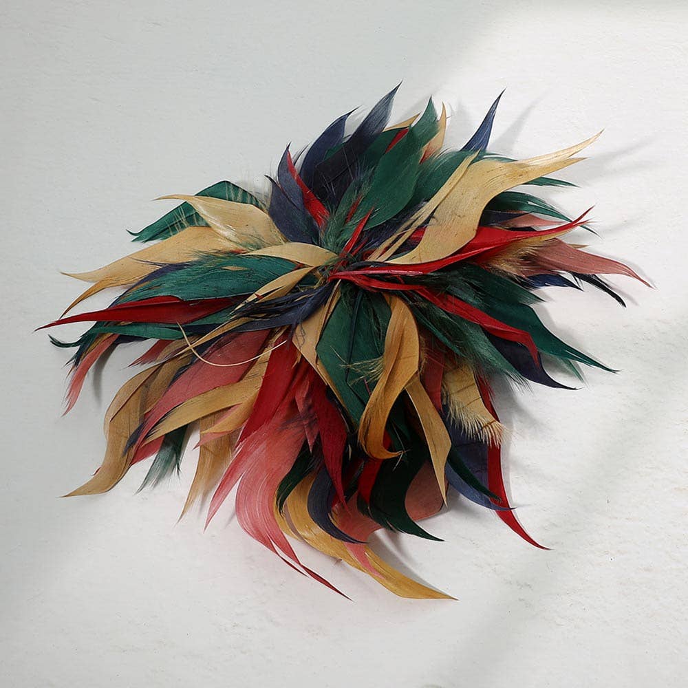 Oversized Feather Flower Brooch/Hairclip
