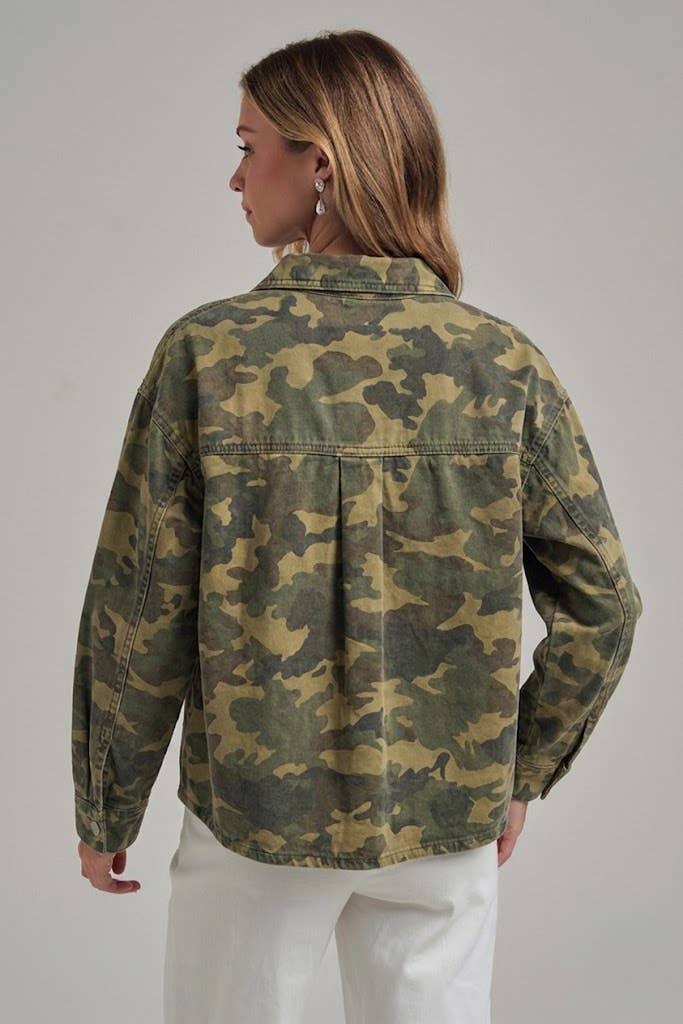 Vintage Camo Utility Shacket (REG)