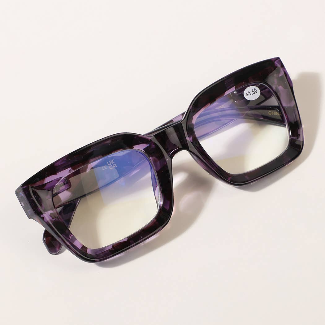 Blue Light Chunky Frame Reading Glasses