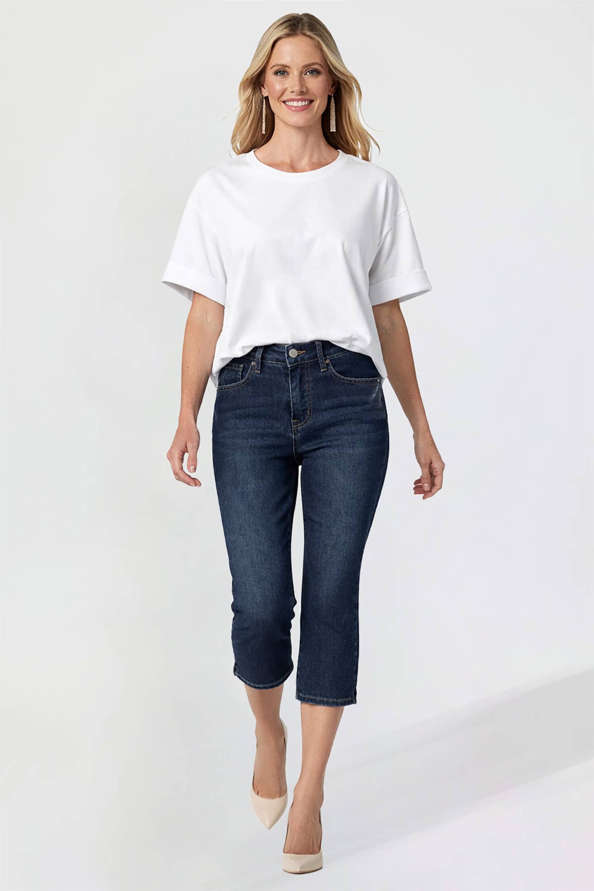 YMI Missy Side Slit Capris (REG)