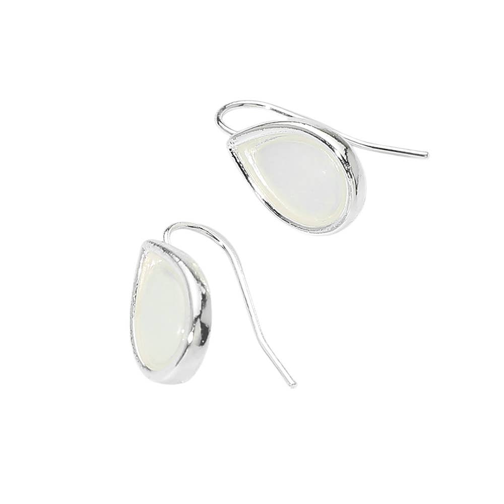 Sea Glass Teardrop Earrings