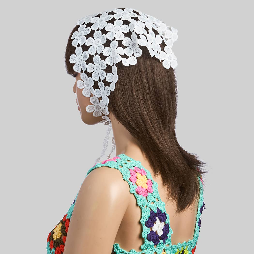 Floral Crochet Head Wrap