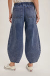 Drawstring Denim Barrel Jeans (REG)