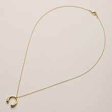 Gold Dipped Horseshoe Necklace