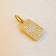 Pave Square Charm