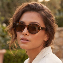 Metallic Accent Oval Sunglasses