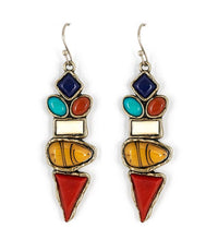 Mixed Stone Ethnic Earrings