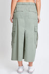 Poplin Maxi Cargo Skirt in Green Tea (REG)