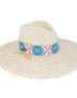 Turquoise Flower Safari Hat