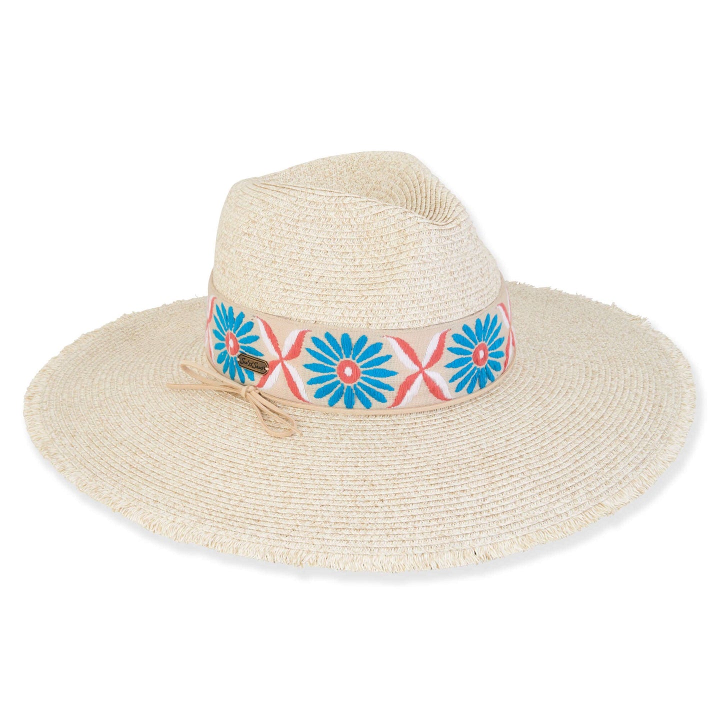 Turquoise Flower Safari Hat