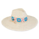 Turquoise Flower Safari Hat
