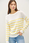 Lightweight Striped Sweater in Yellow (REG)