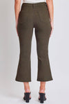Hyperstretch Cropped Kick Flare Pants in Olive (REG)