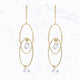 Golden Loop and Diamond Earrings