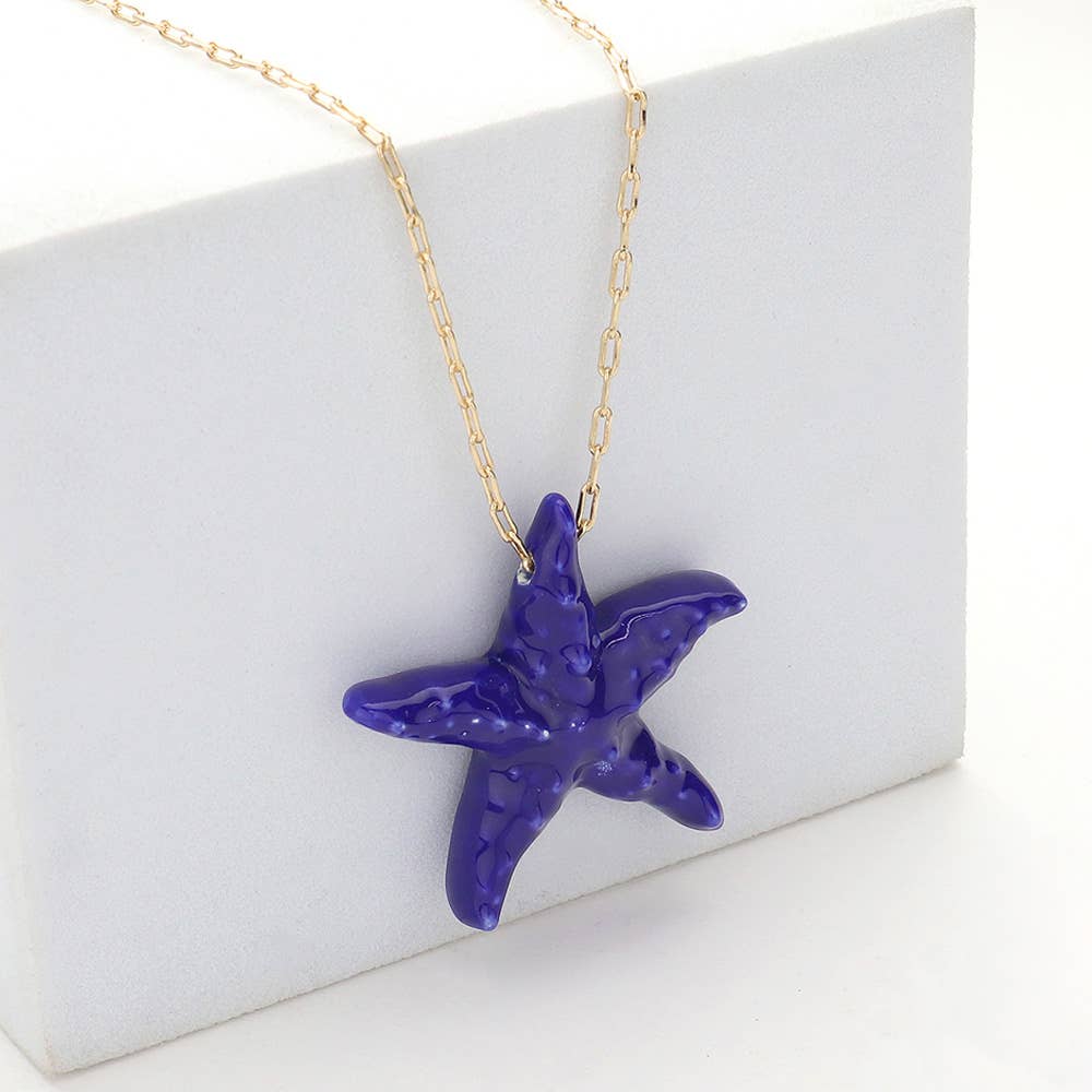 Colorful Starfish Necklace