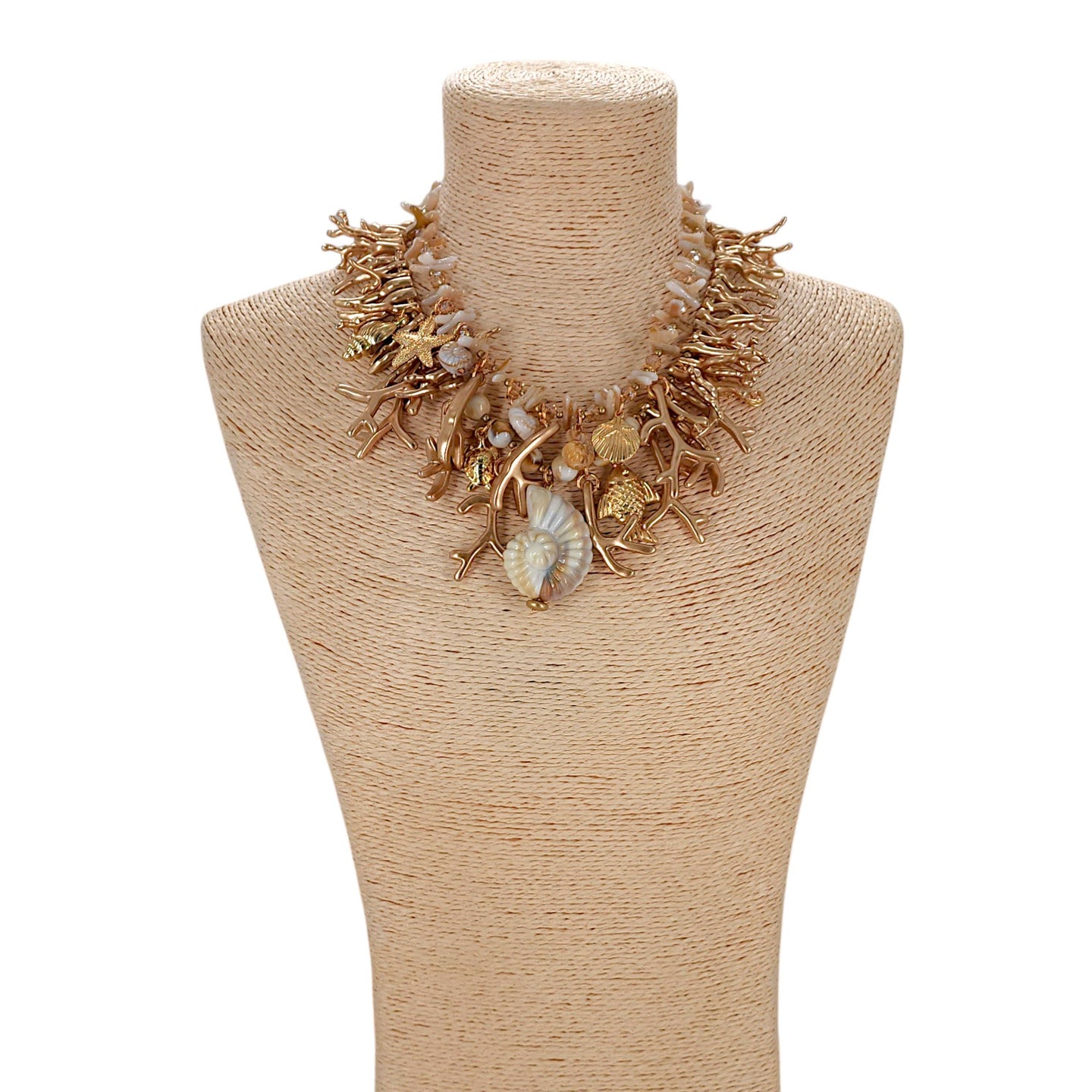 Gold Coral Necklace