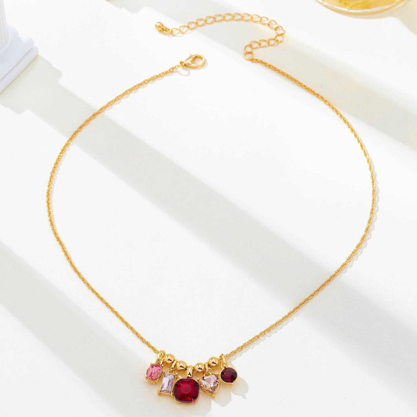 Crystal Cluster Charm Necklace