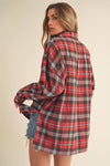 Tamra Plaid Top in Red (REG)