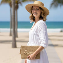 Summer Straw Pouch Bag