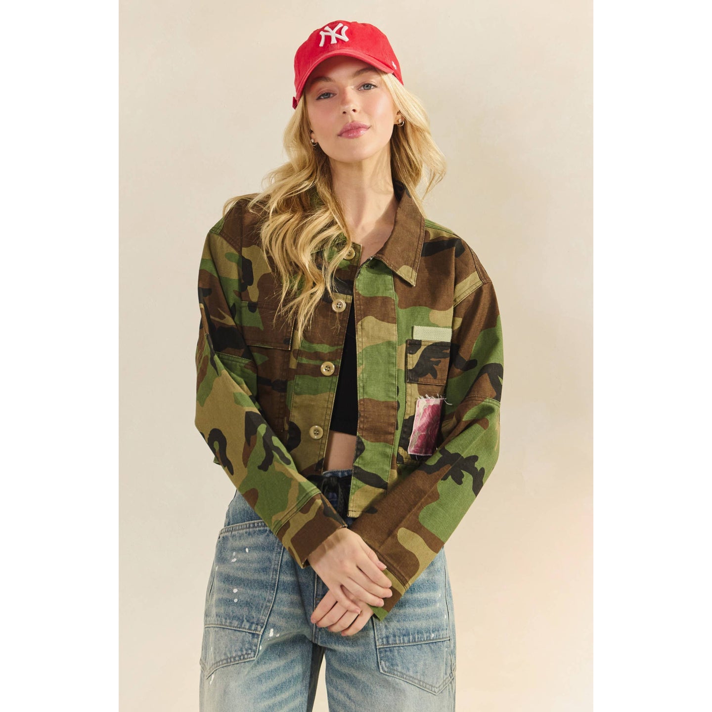 Floral Back Camo Jacket (REG)