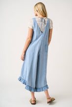 Dana Ruffle Jumpsuit in Dusty Blue (REG)
