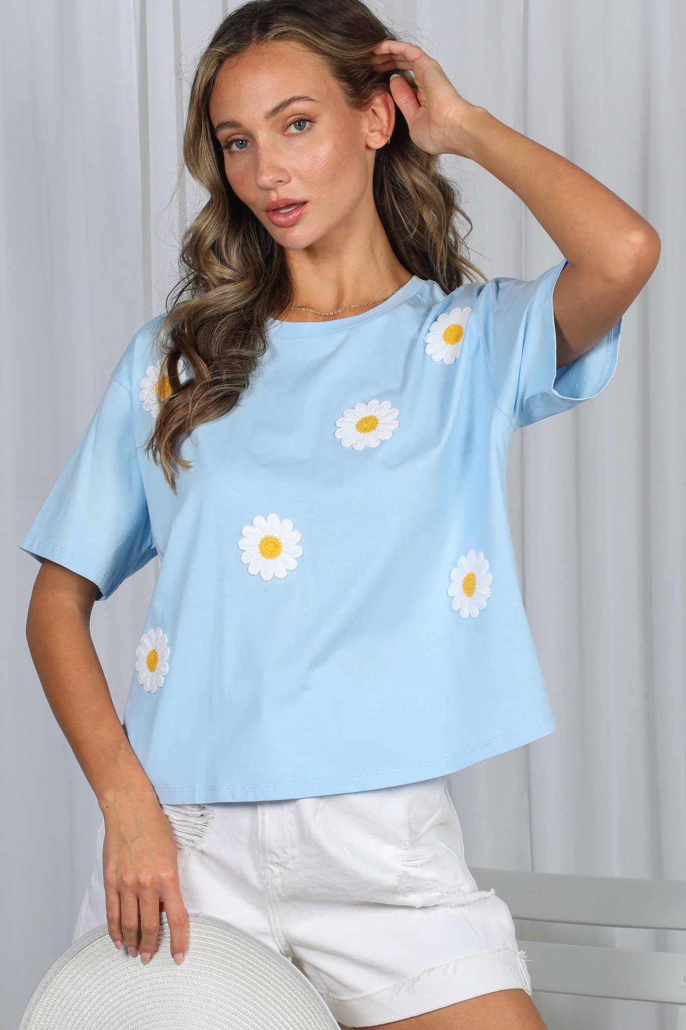 Bloom & Cozy Daisy Top in Blue (REG)