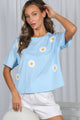 Bloom & Cozy Daisy Top in Blue (REG)