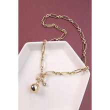 Ball and Chain Toggle Necklace