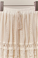Ivory Lace Trim Maxi Skirt (REG)