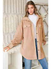 The Taupe Basic Collar Shacket