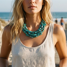 Chunky Turquoise Collar Necklace