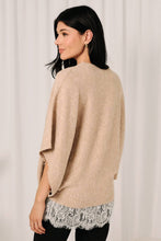 Ecru Lace Trim Dolman Sweater (REG)