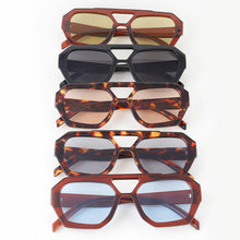 Straight Aviator Tinted Sunglasses