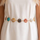 Multicolor Stone Chain Belt