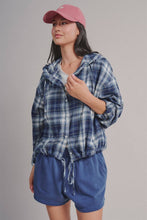 Navy Flannel Shacket (REG)
