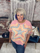 The Star Patched Short Sleeve Top