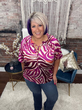 The Fuchsia Zebra Top