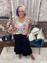 The Black Casual Wide Leg Pants