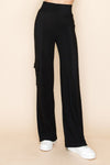 Cargo Pocket Pullon Pants in Black (REG)