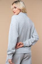 Heather Grey Half Zip Top (REG/PLUS)