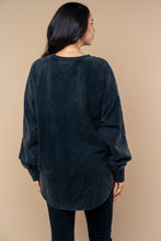 Studded Seam Top in Black (REG)