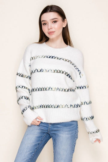 Criss Cross Stitch Sweater