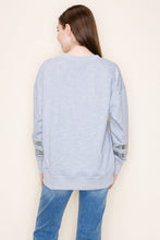 Game Day Sequin Top in Heather Grey (REG)