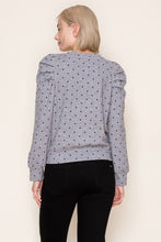 Polka Dot Puff Sleeve Top (REG)