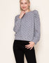 Polka Dot Puff Sleeve Top (REG)